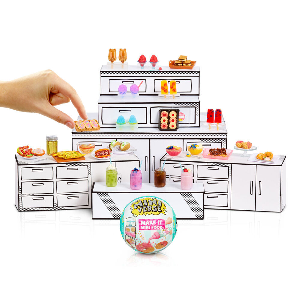 4PK MGA's Miniverse Make It Mini Foods: Cafe Series 3B Assorted 8y+