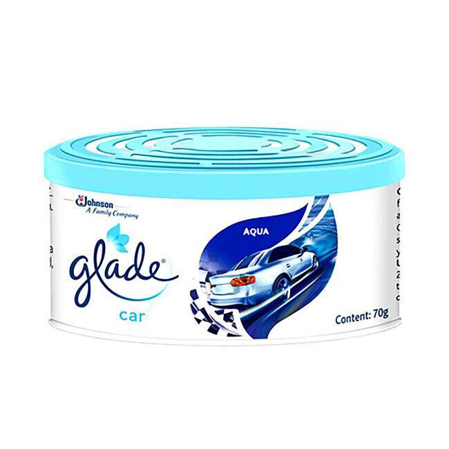 12PK Glade Mini Gel Auto Car Aqua Air Freshener 70g Scented