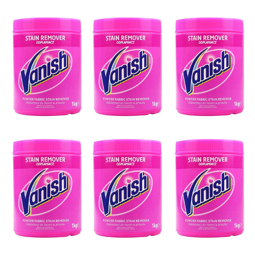 6PK Vanish Laundry Detergent Powder Fabric Stain Remover 1kg
