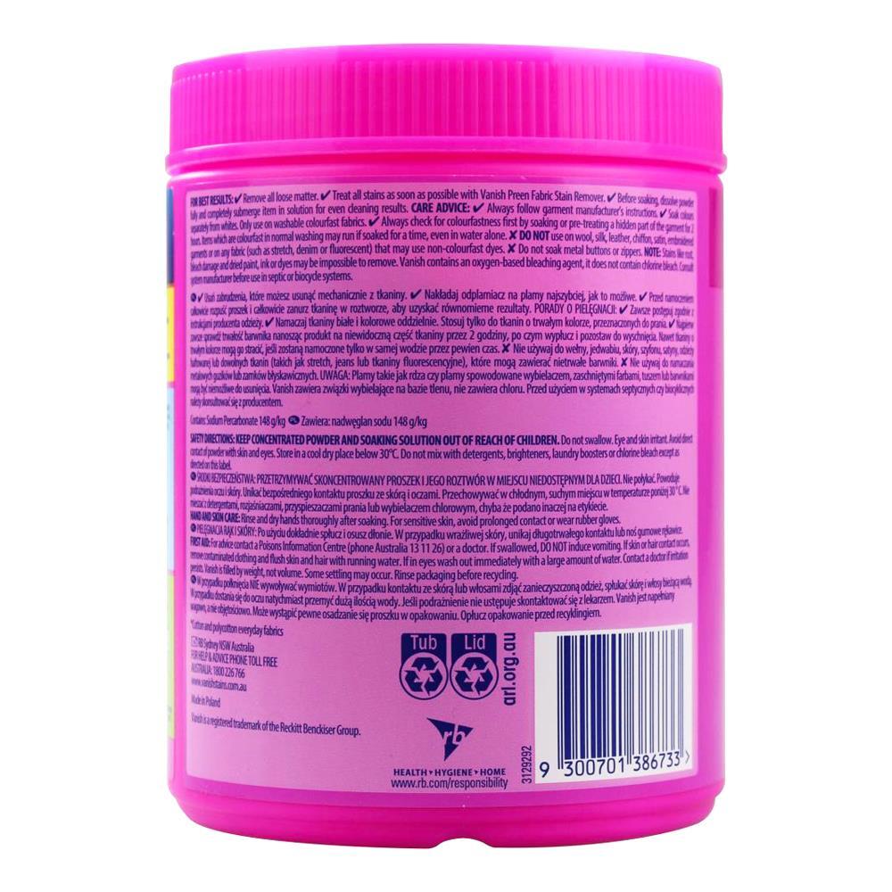 6PK Vanish Laundry Detergent Powder Fabric Stain Remover 1kg