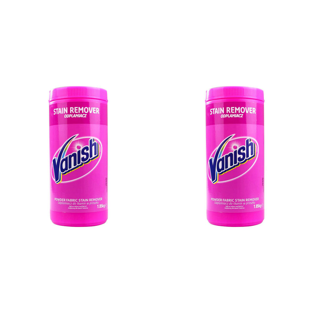 2PK Vanish Laundry Detergent Powder Fabric Stain Remover 1.85kg