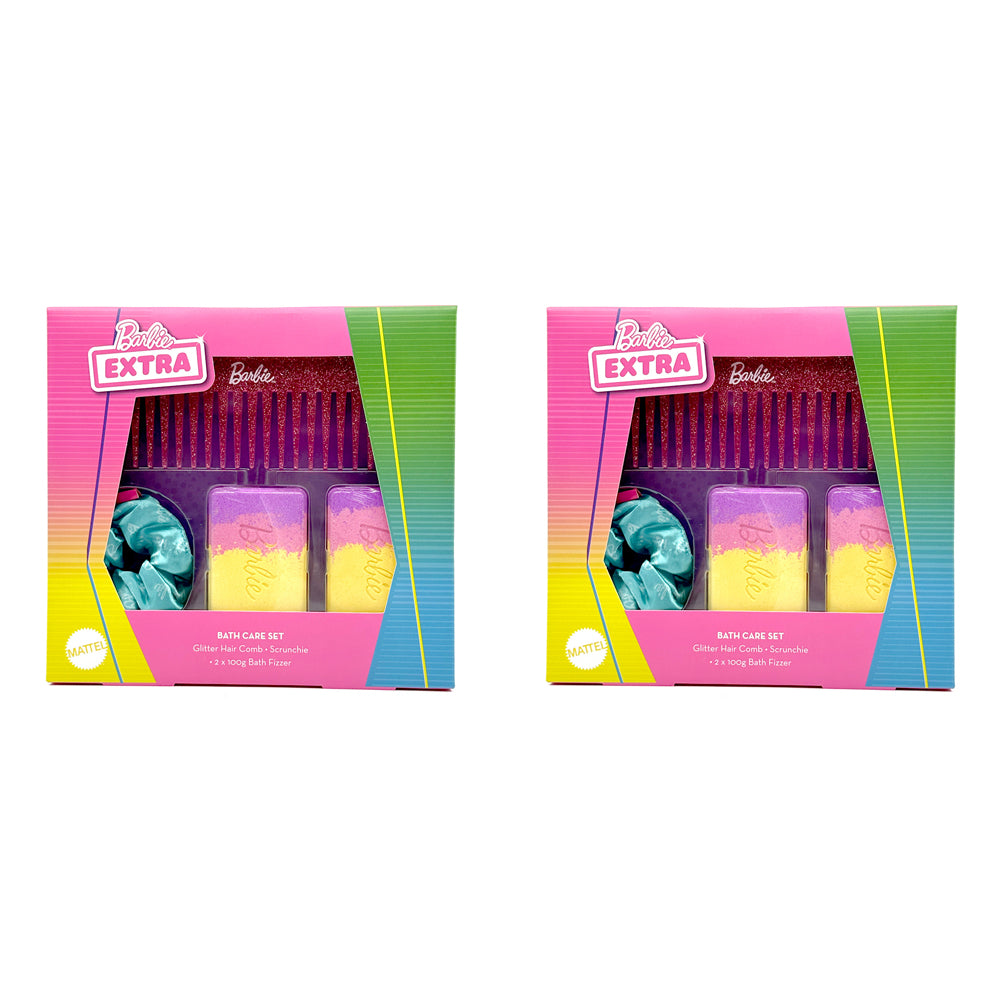 2x 4pc Barbie Extra Kids Shower/Grooming Bath Care Set 6y+