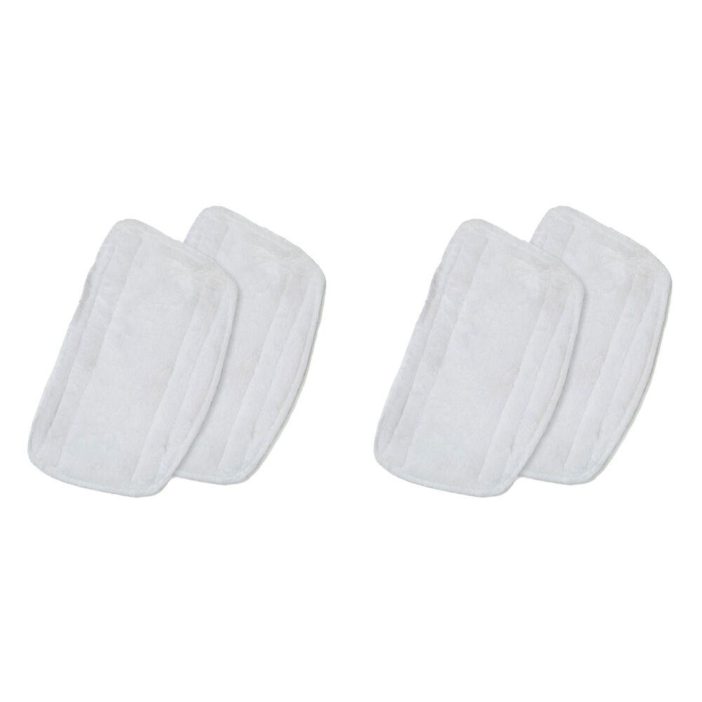 2x 2pc CleanUp i-Vac Steamy Wonder Mop Pads for Efficient Floor Cleaning White