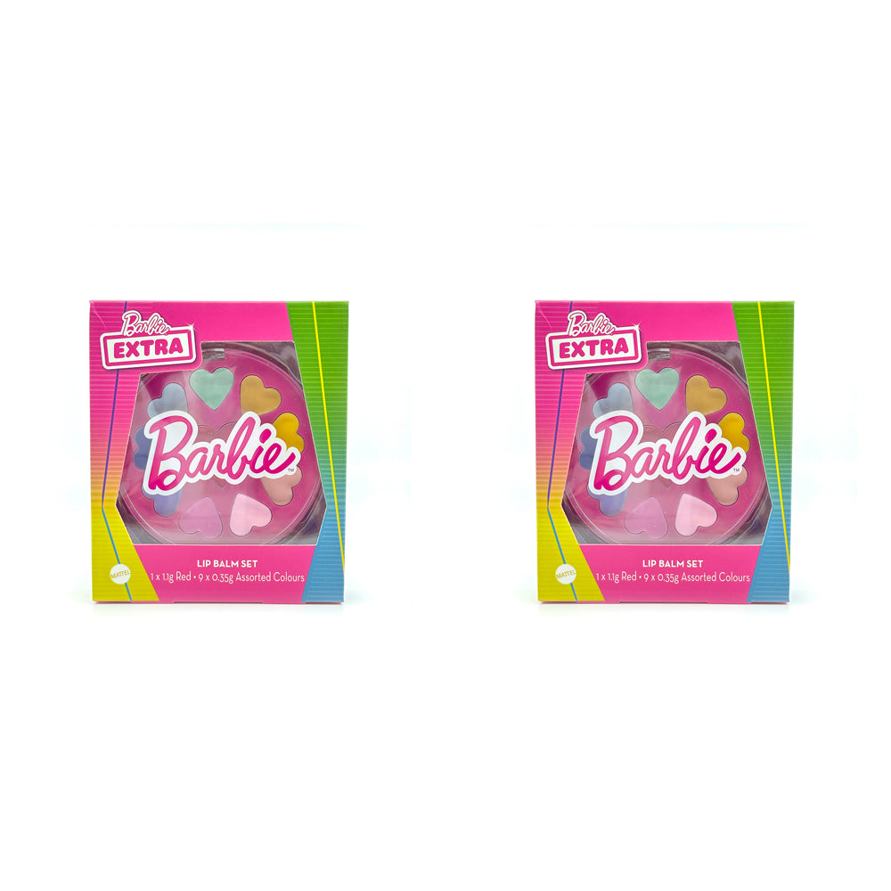 2PK Barbie Extra Range Kids/Children Lip Care Balm Set 6y+