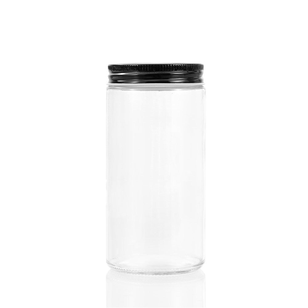 2PK 6PK Lemon & Lime 500ml Preserve Jar Capri Glass w/ Black Lid
