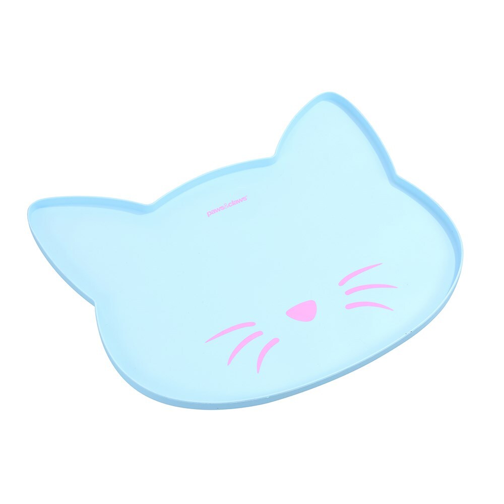 4PK 2Pc Paws & Claws 45.5cm Silicone Cat Feeding Mat Asstd