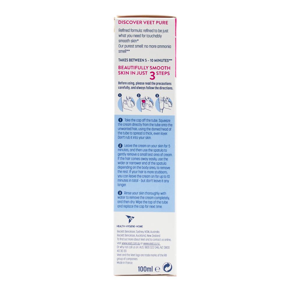 3PK Veet 100ml Pure Hair Removal Cream Bikini & Underarm For Sensitive Skin