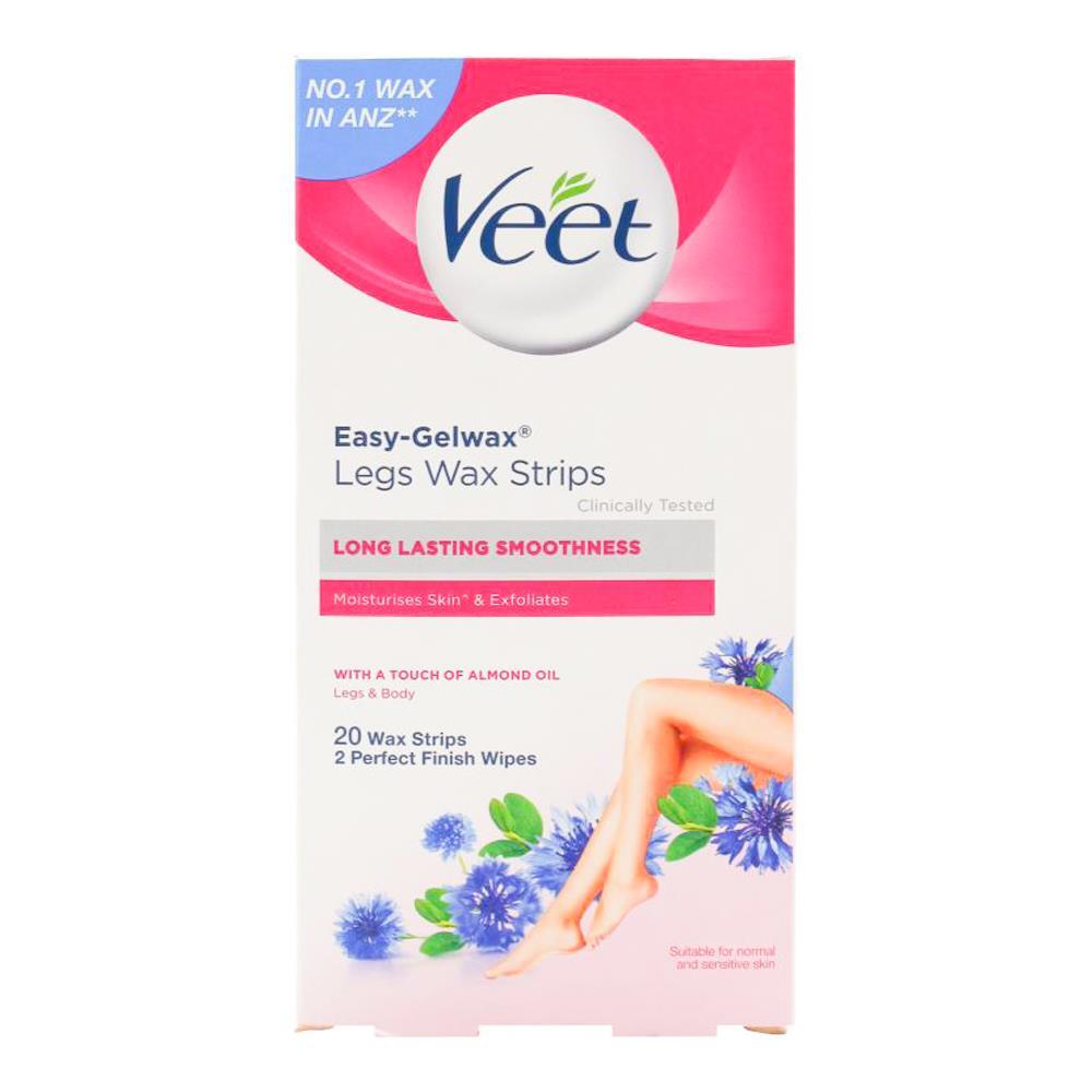 120pc Veet Legs & Body Wax Strips w/ A Touch Of Almond Oil