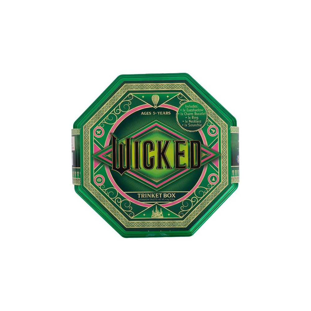 2PK Wicked Hexagon Trinket Box Makeup/Jewellery Assorted 5y+