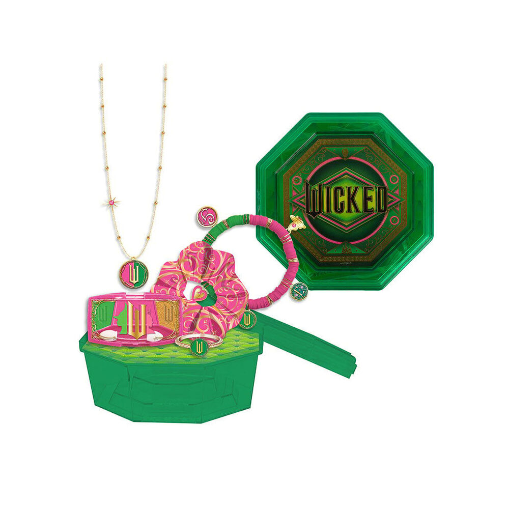 2PK Wicked Hexagon Trinket Box Makeup/Jewellery Assorted 5y+