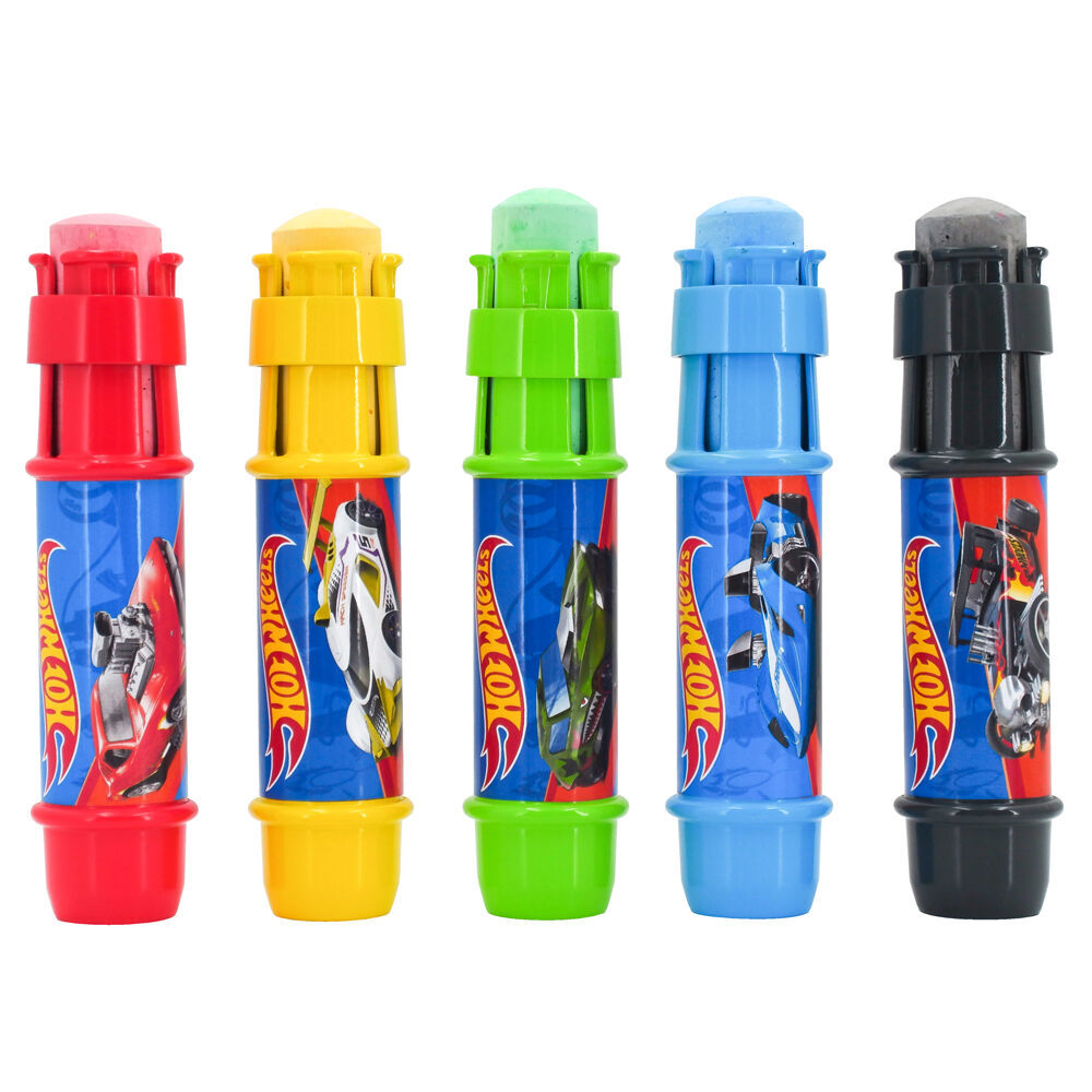 3x 5pc Hot Wheels Jumbo Chalk Holders w/ Chalk Kids Outdoor Toy 3y+
