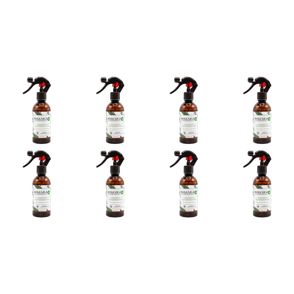 8PK Airwick Botanica 236ml Room Spray - Eucalyptus & Mediterranean Sage