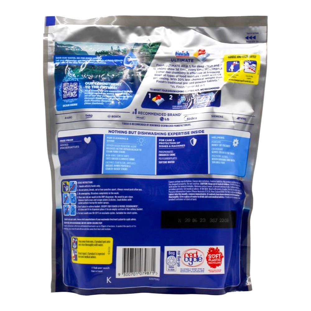 216pc Finish Ultimate All In One Dishwasher Tablets Lemon Sparkle