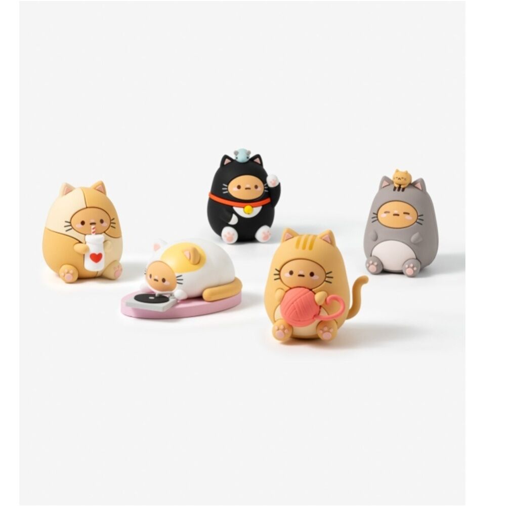 2PK Smoko Tayto Chubby Cat Blind Box Toy Collectable Figurine 15Y+ Assorted