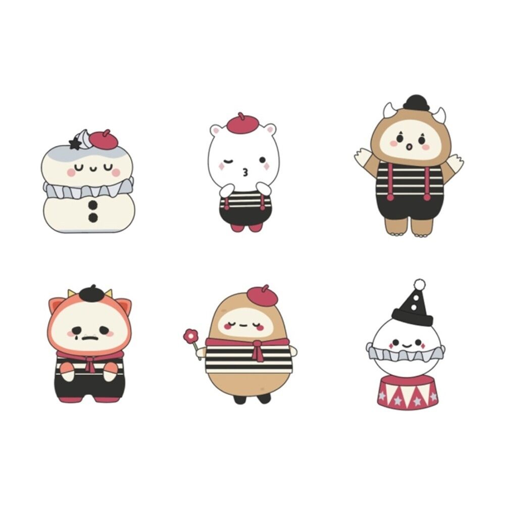2PK Smoko Friends Mimes Blind Box Toy Collectable Figurine 15Y+ Assorted