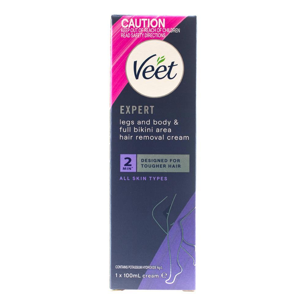 6PK Veet 100ml  Expert Legs Body And Full Bikini Area Hair Removal All Skin Types