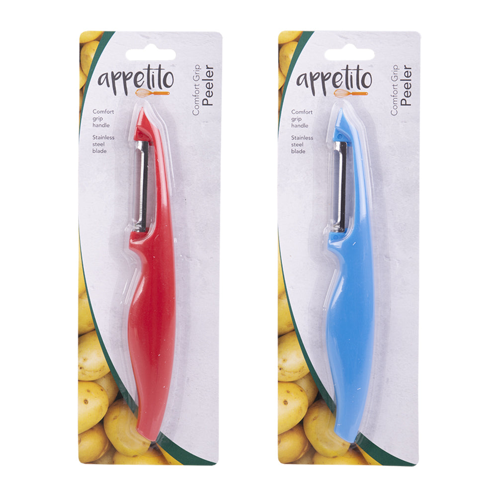 4PK Appetito Comfort Grip Peeler Home Kitchen Cooking Tool Assorted
