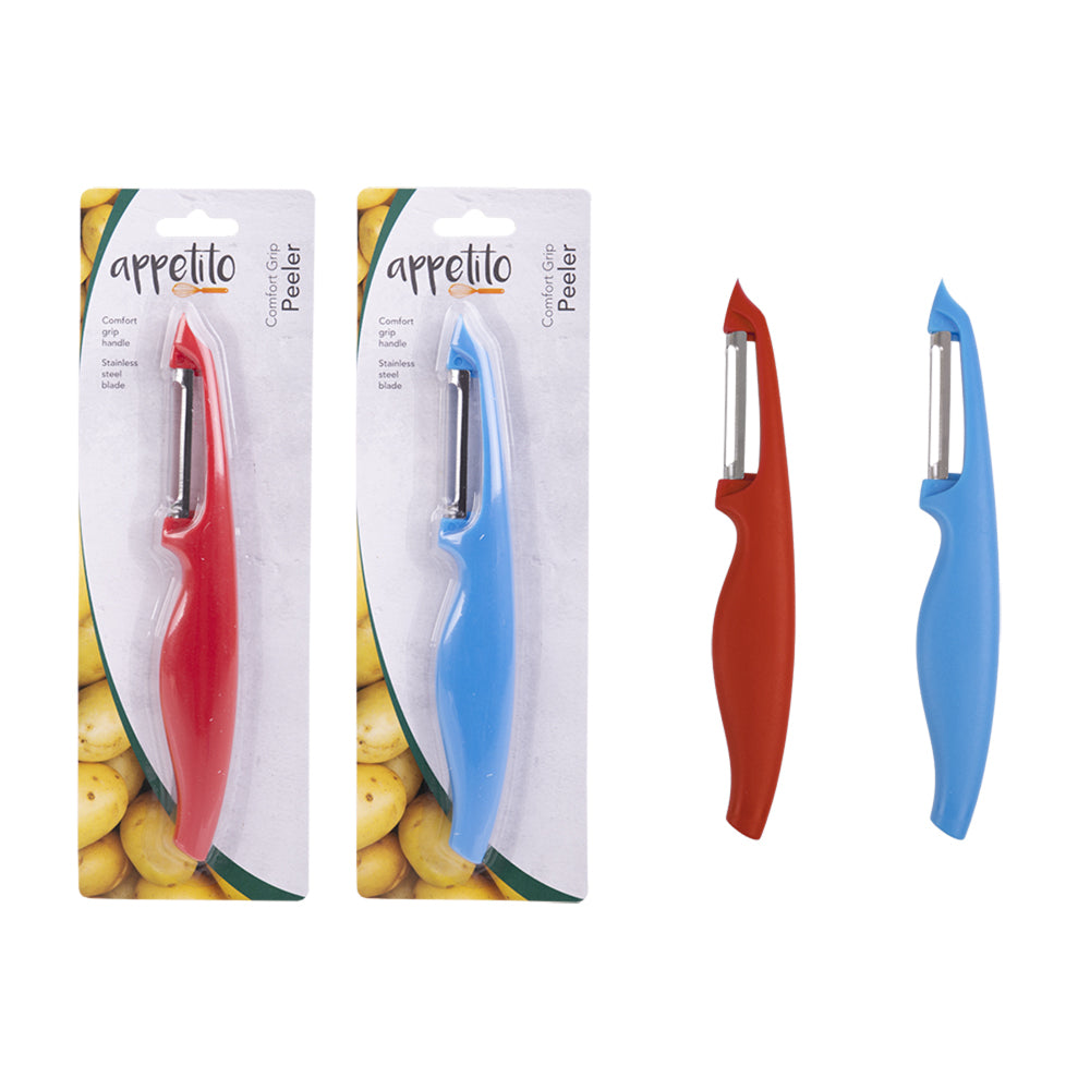 4PK Appetito Comfort Grip Peeler Home Kitchen Cooking Tool Assorted