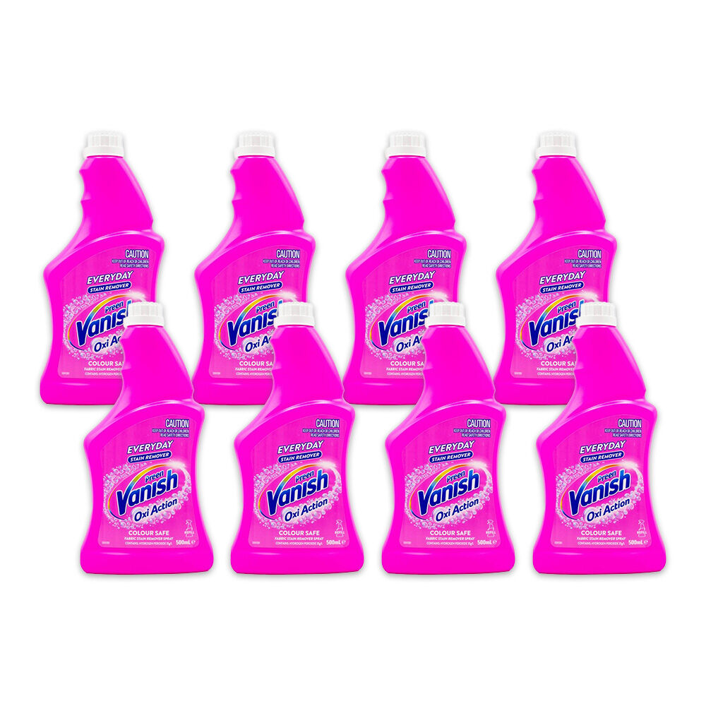8PK Preen Vanish Oxi Action Colour Safe 500ml Stain Remover