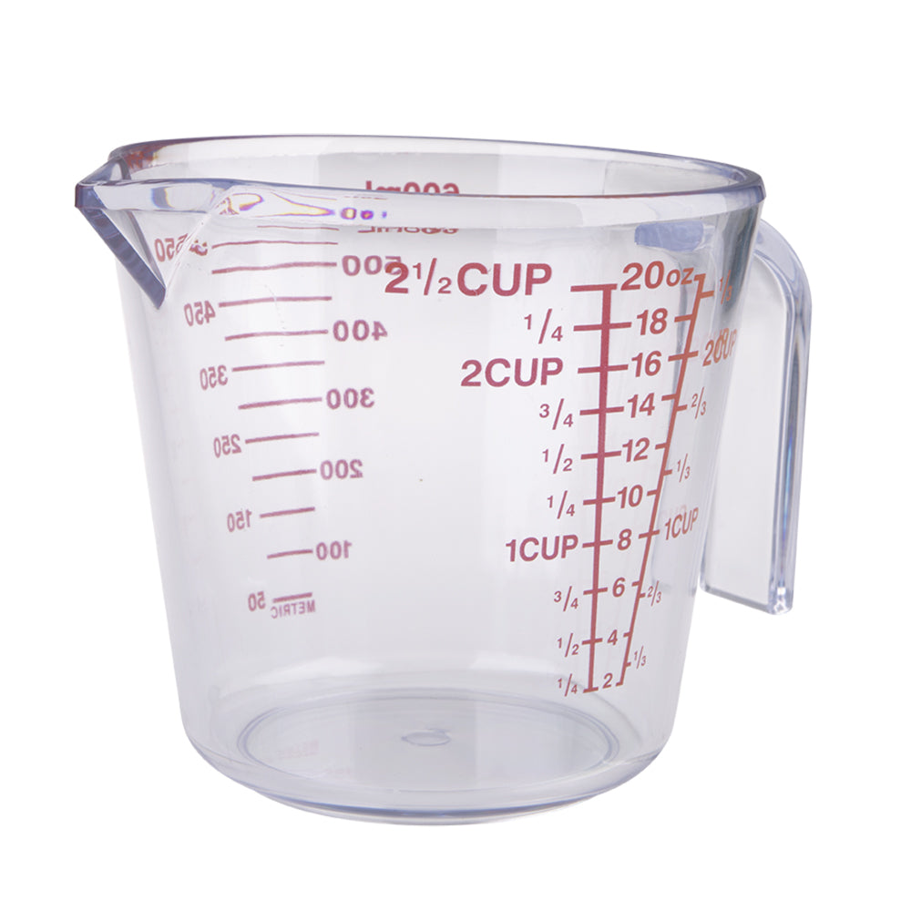 2PK Appetito 2 1/2 Cup Plastic Measure Jug Home Kitchen Cooking Clear