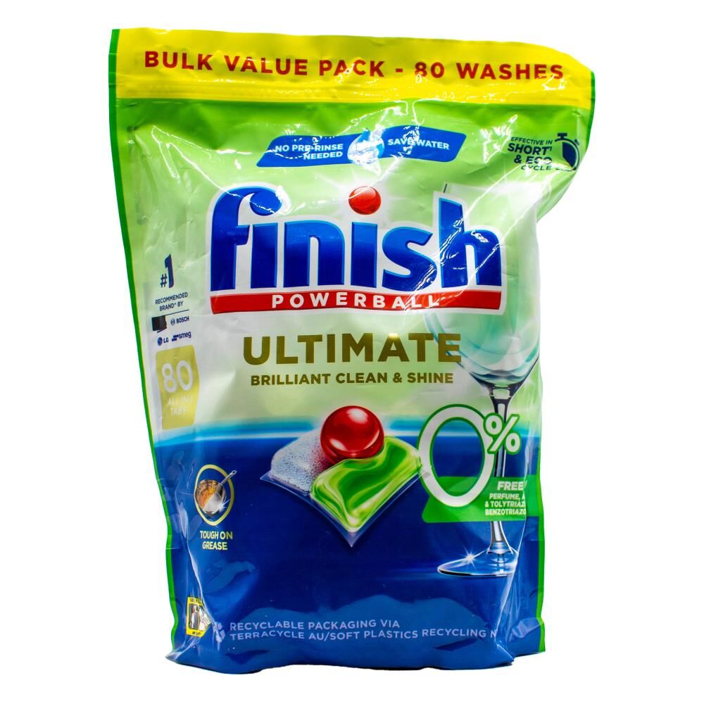160pc Finish Powerball Dishwasher Tablets Ultimate Brilliant Scent & Shine