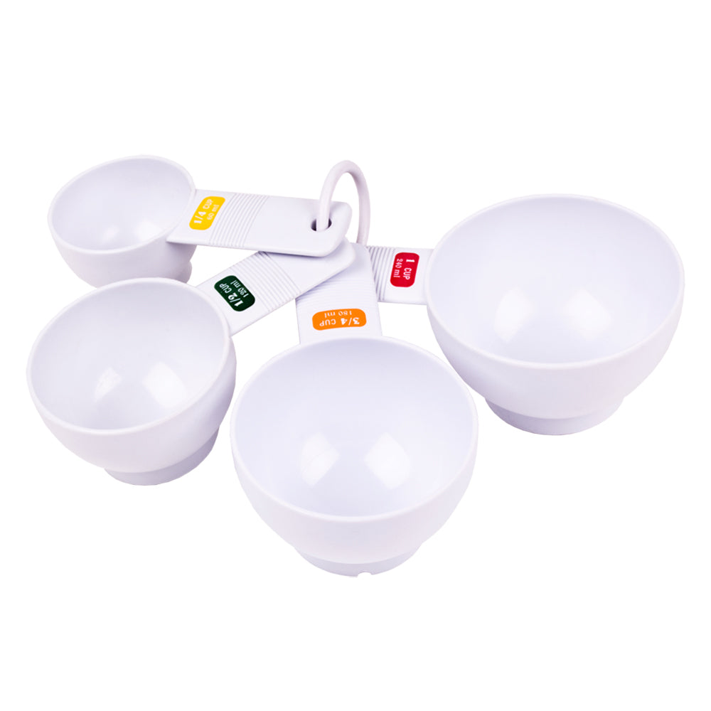 3x 4pc Appetito Plastic Measure Cups Home Kitchen Cooking White