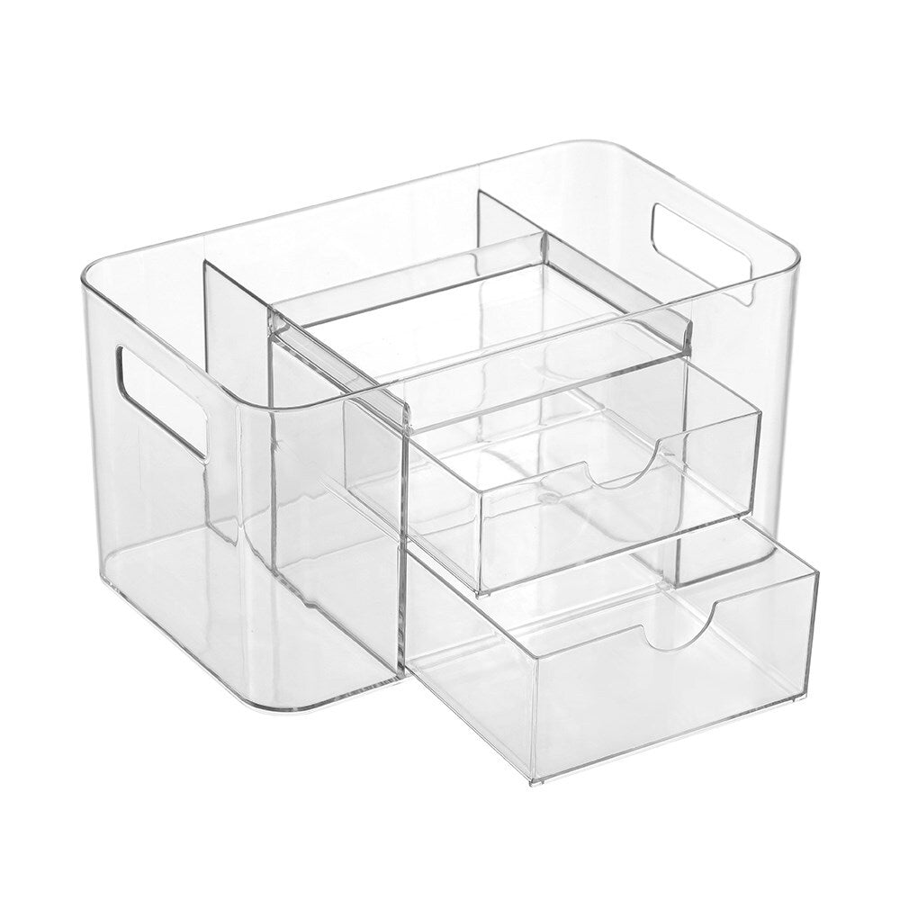 3PK Boxsweden Crystal 24.5x14.5cm Desktop Organiser - Clear