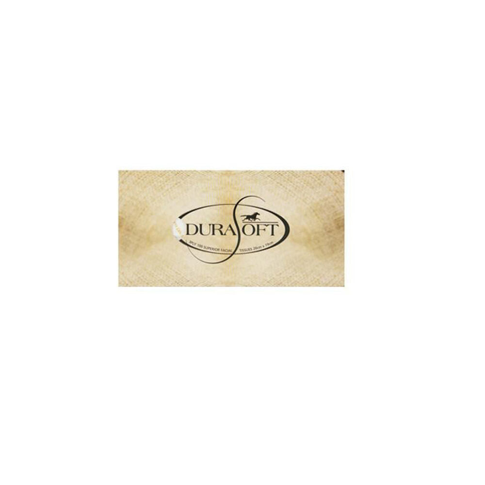 12PK Durasoft 3-Ply Facial Tissue Box 100 Sheet 18x18.5cm - White