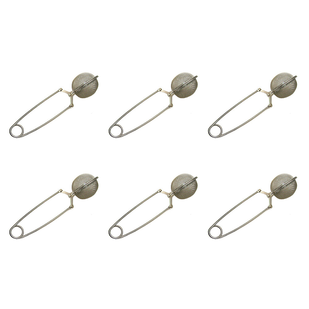 6PK Teaology Stainless Steel Large Mesh Spring Tea Infuser 5cm