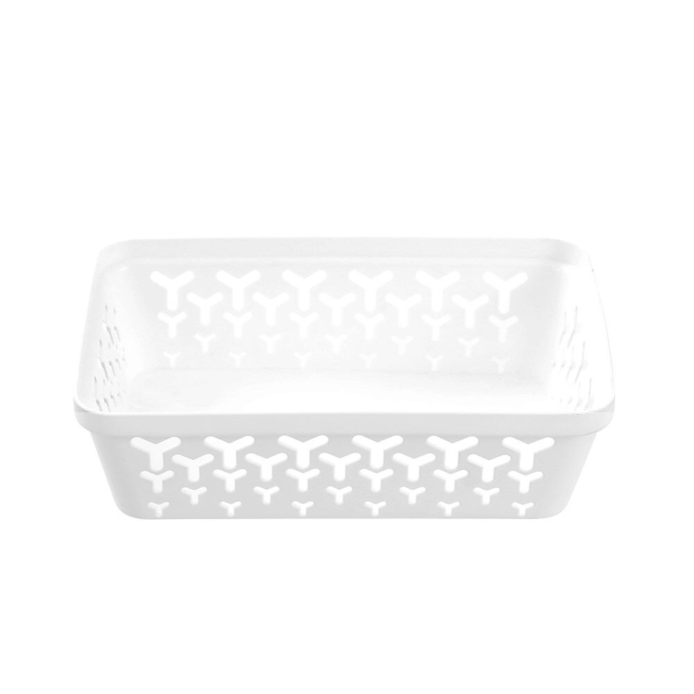24PK Boxsweden Star Organiser Tray Versatile Rectangular 23.5x16x6.5cm White
