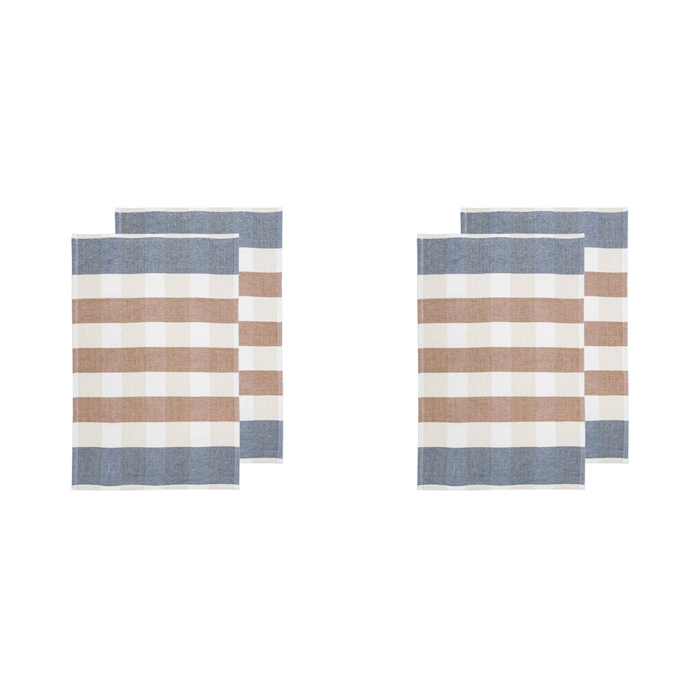 2x 2pc Ladelle Bailie Terry Terracotta Kitchen Towel Reusable Drying Cloth