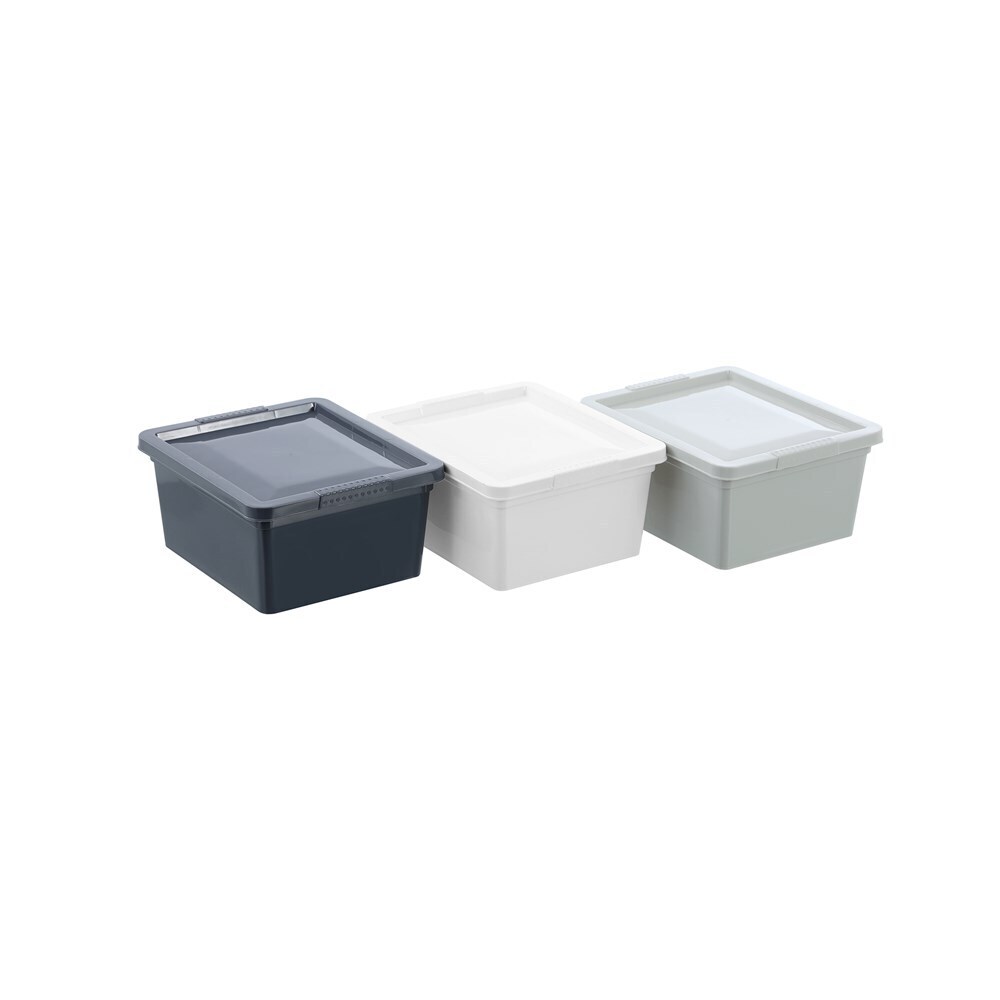 24PK Boxsweden Essentials 2L/19cm Stackable Tub w/ Lid - Assorted