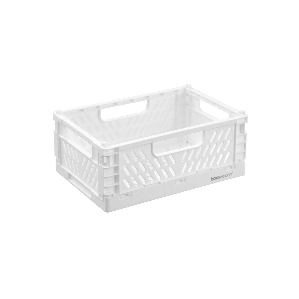 24PK Boxsweden Foldaway Storage Basket Organiser 2.2L 22x15x8.5cm Assorted