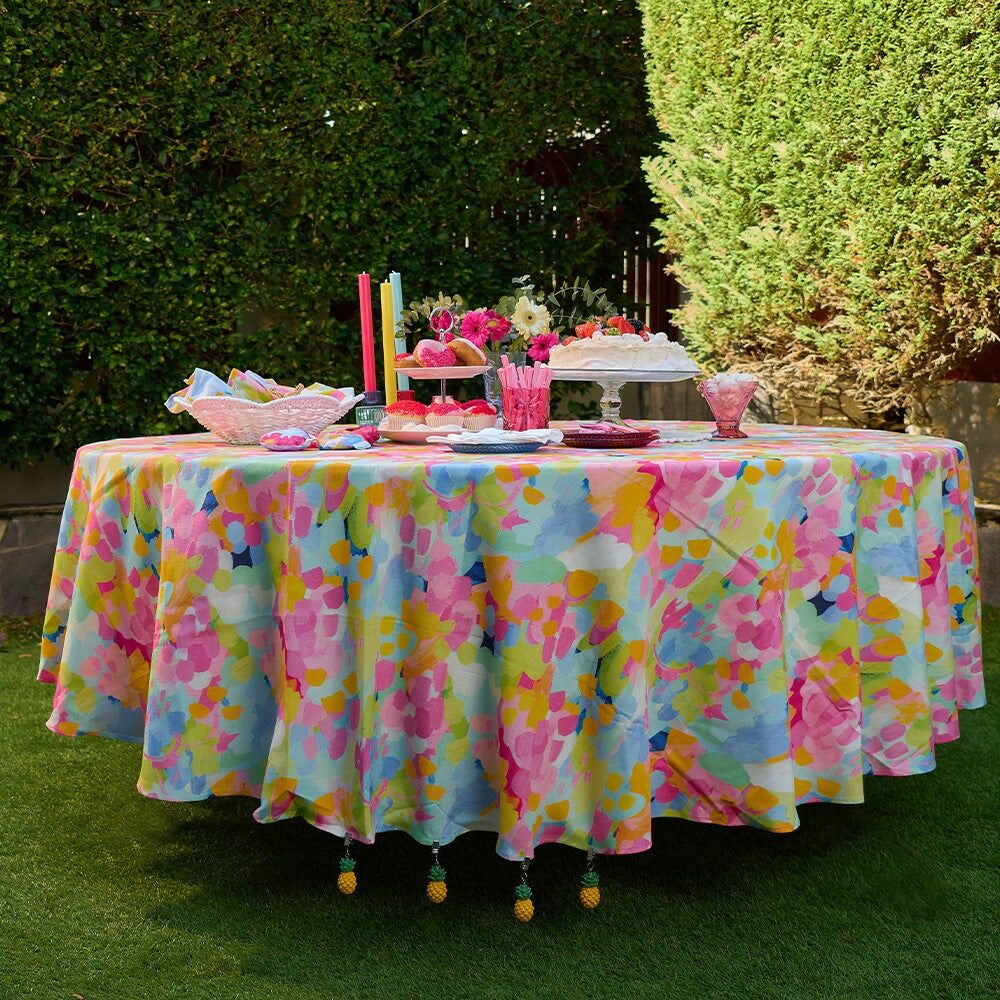 12pc Annabel Trends Tablecloth Weights Clip On Shell White