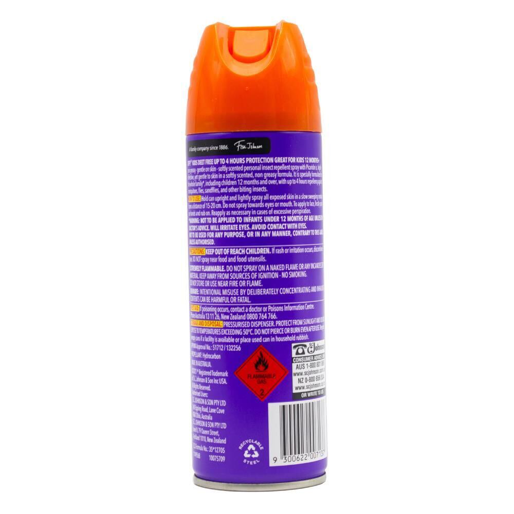 6PK Off 150g Insect Repellent Kids Deet Free Bottle Spray 12m+