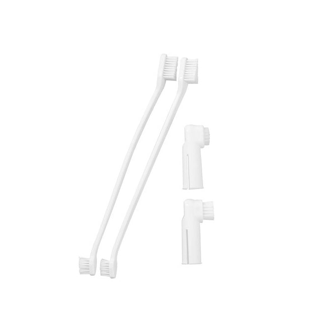 12x 4pc Paws And Claws Pet Dental Care Toothbrush/Finger Brush Set