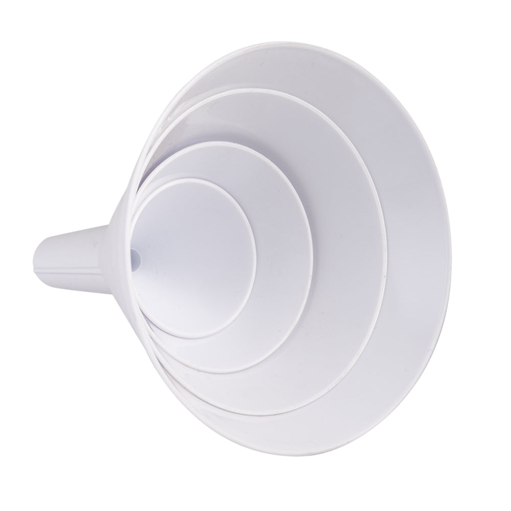 2x 4pc Appetito Pouring Funnels Home Kitchen Cooking White