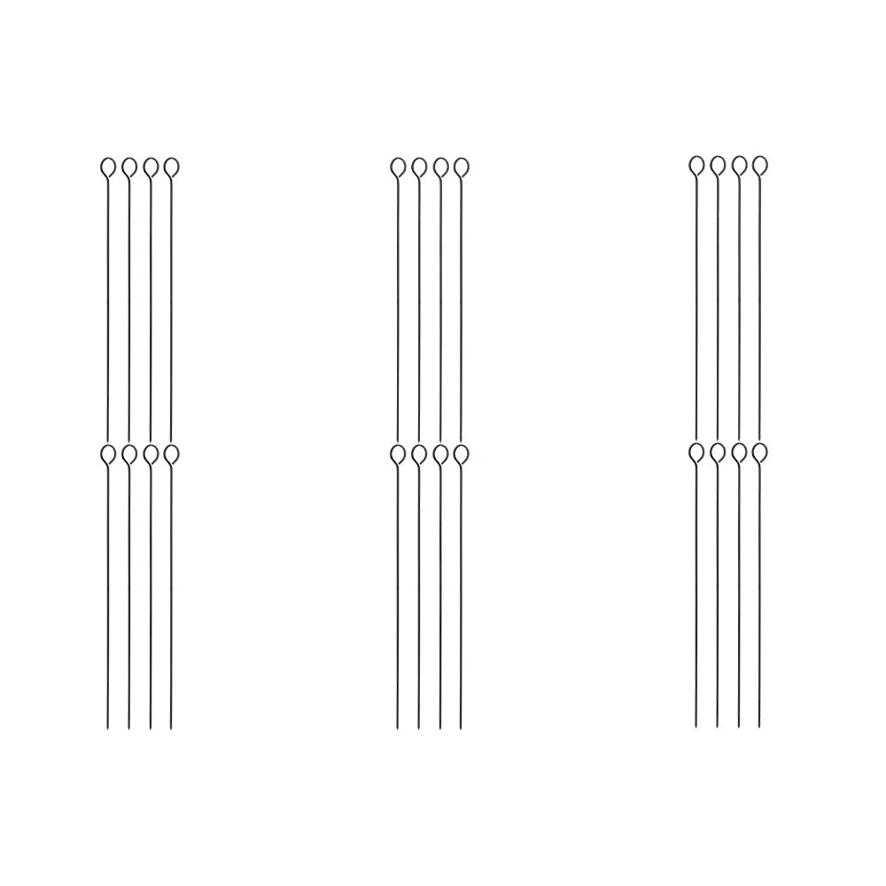 6x 6pc Appetito Chrome Skewers 8"/20cm Home Kitchen Cooking