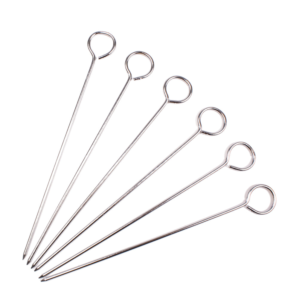 6x 6pc Appetito Chrome Skewers 8"/20cm Home Kitchen Cooking