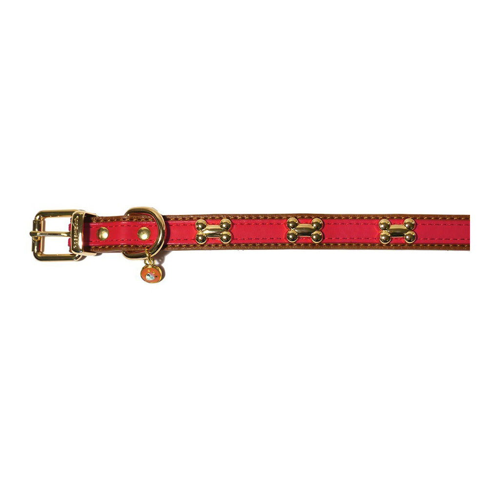 2PK Rosewood 64cm Signal Pet/Dog Neck Collar Animal Choker Walking Strap Large Red