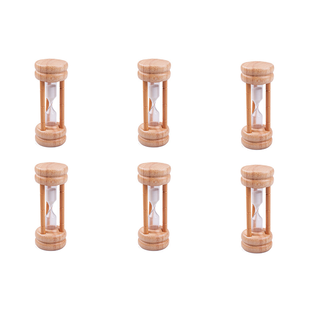 6PK Appetito Natural Wood Egg Timer Home Kitchen Cooking
