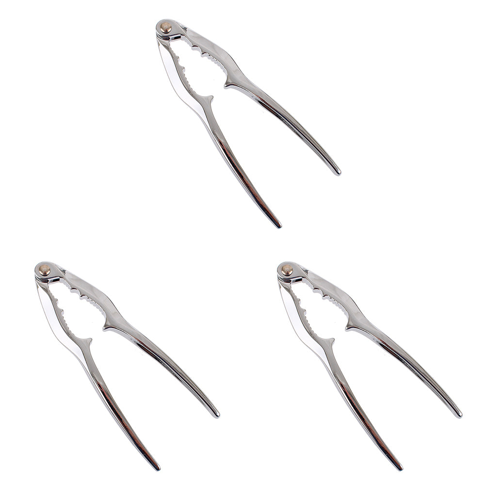 3PK Appetito Nut Cracker Home Kitchen Cooking Tool Tableware Silver