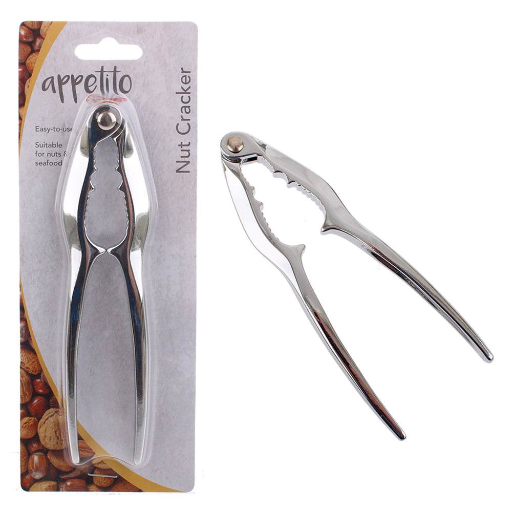 3PK Appetito Nut Cracker Home Kitchen Cooking Tool Tableware Silver