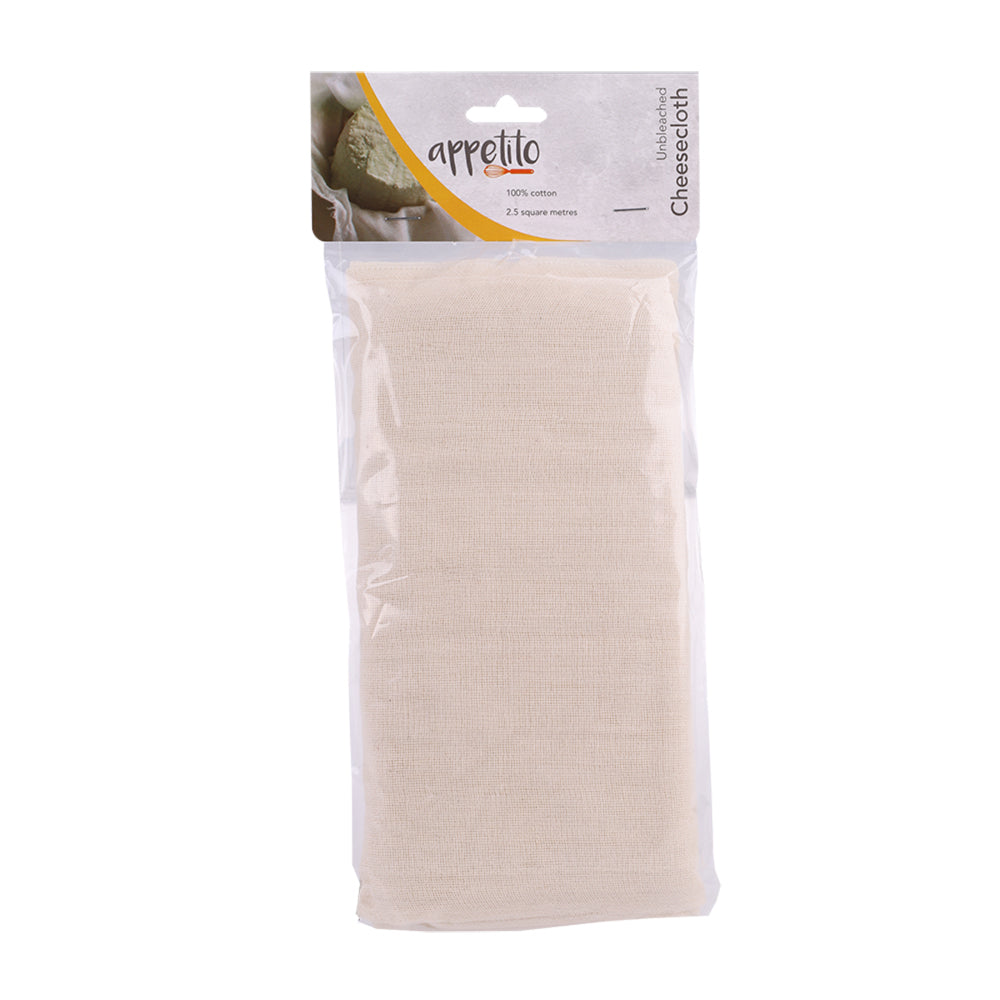 6PK Appetito Cheesecloth Unbleached 2.5 Square Metres