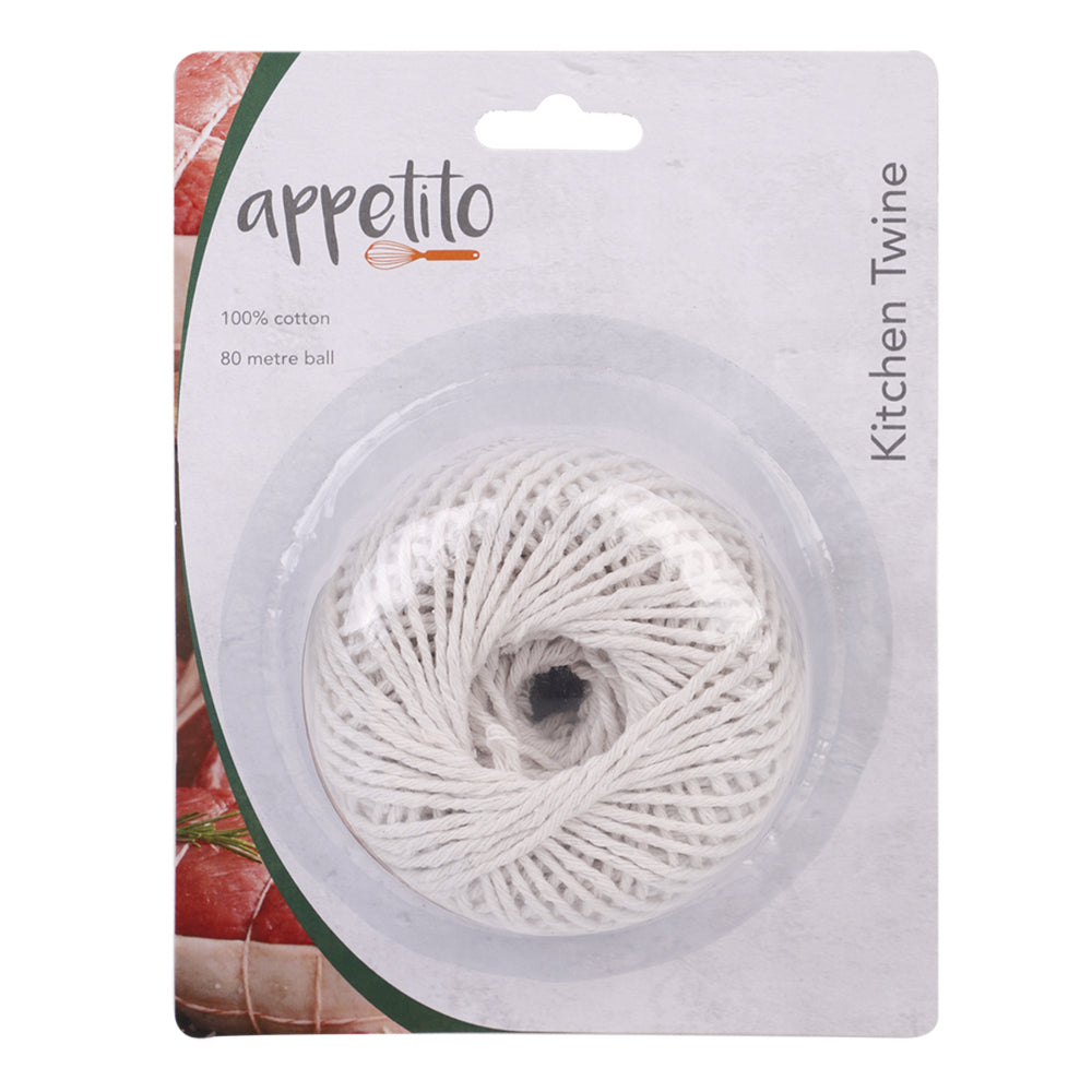 6PK Appetito Cotton Kitchen Twine 80 Metres Home Kitchen Cooking