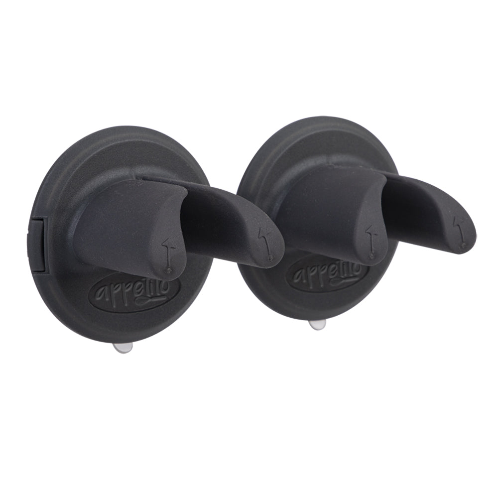 6x 2pc Appetito Suction Towel Holders Charcoal Home Kitchen Cooking