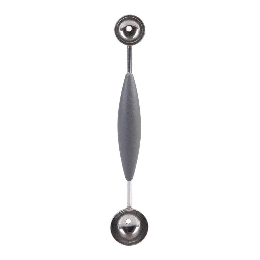 4PK Appetito Stainless Steel Double Melon Baller w/ Soft Grip