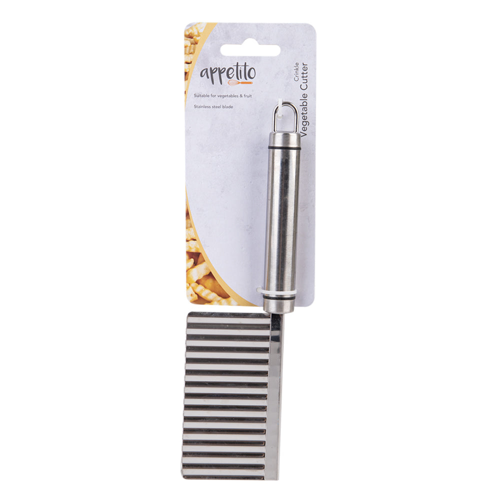 4PK Appetito Stainless Steel Crinkle Vegetable Cutter
