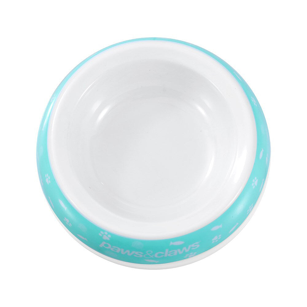 6x Paws & Claws160ml/14cm Printed Pet/Cat Round Bowl Assorted