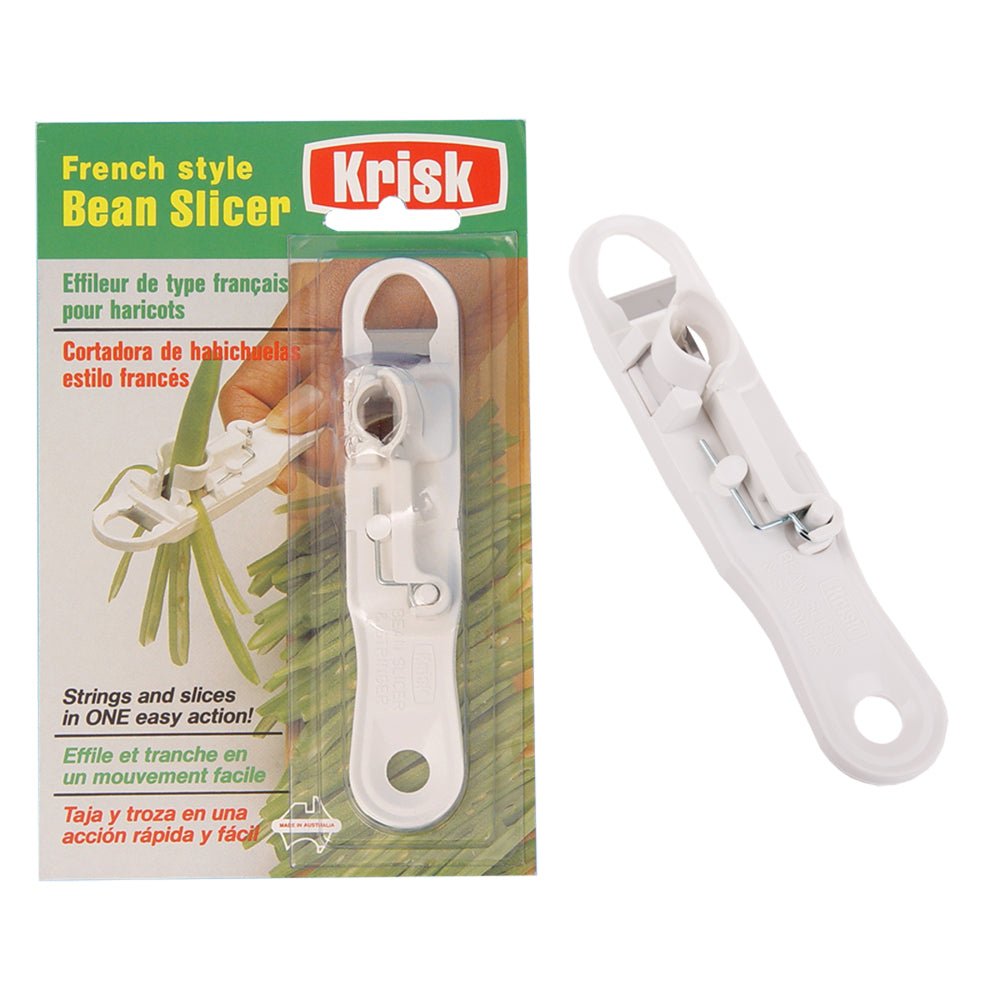 3PK Krisk Bean Slicer/Shredder Kitchen Utensils White